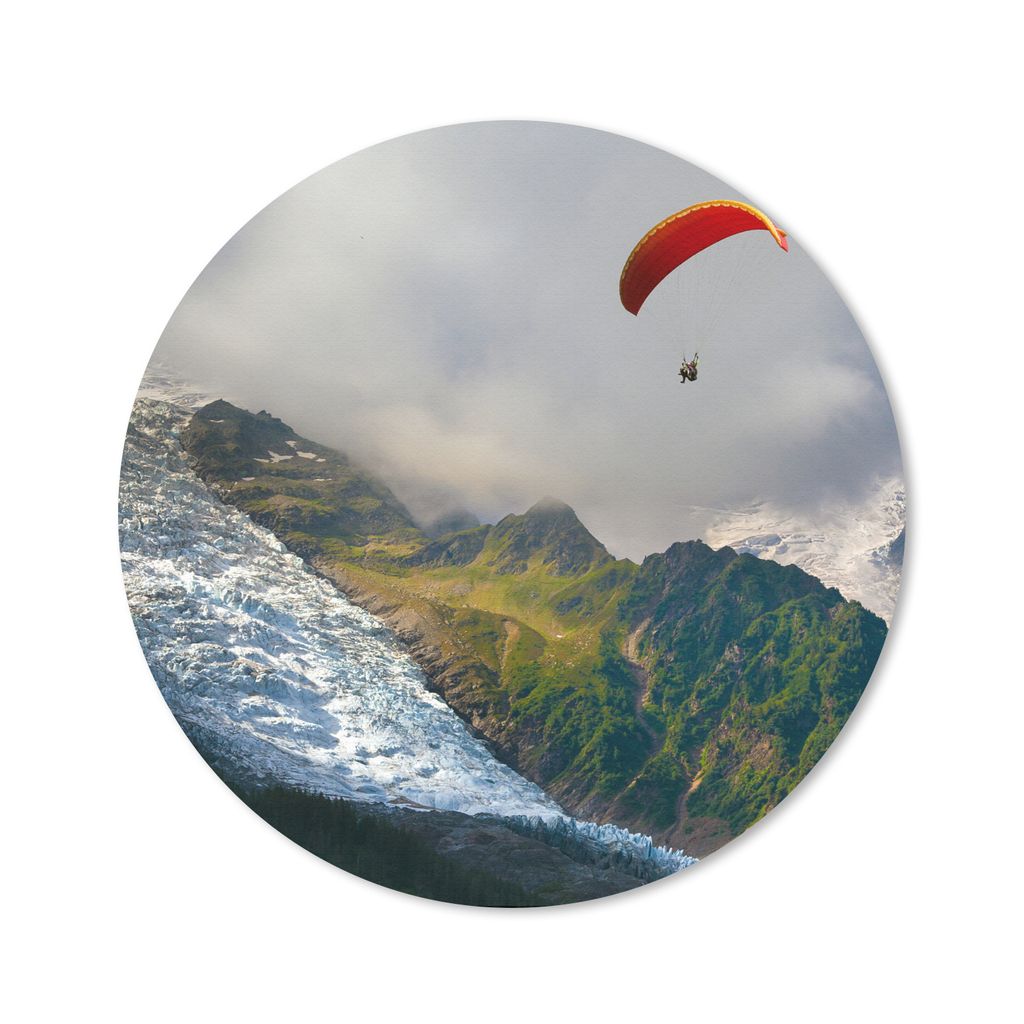 MuchoWow® Mauspad Mousepad Alpen - Gleitschirmfliegen - Produktbild 