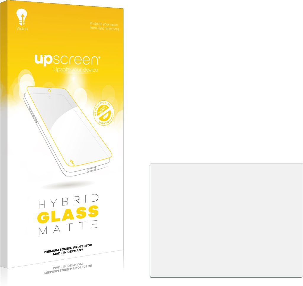 upscreen Entspiegelungs Schutzglas für Industrie-Monitore mit 10,4 Zoll (210 x 158 mm, 4:3) Schutzfolie Panzer Folie Glas Display Schutz matt