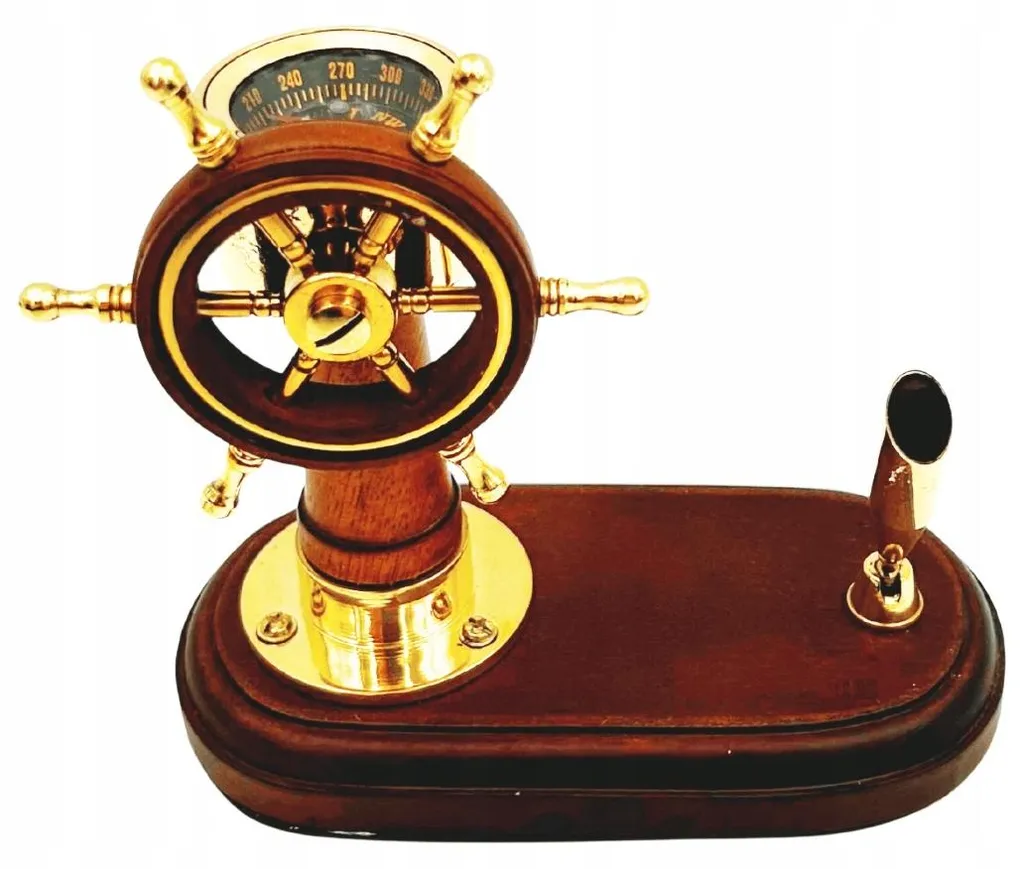 Cadeau de Bureau Idéal : Set Boussole et Volant avec Porte-Stylo TT017
