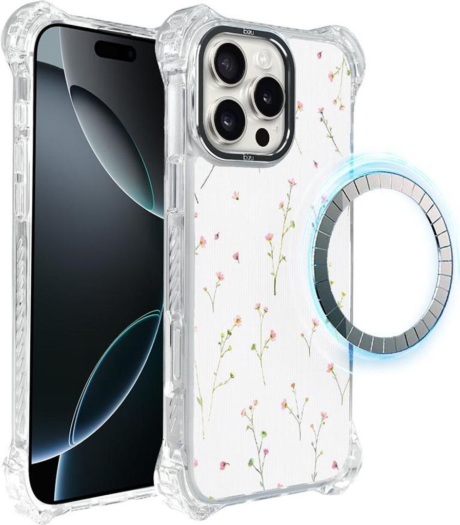 iPhone 16 Pro Max IBIZU DropGuard Ultra Case mit MagSafe, Pastel Bloom, Wildflower Fantasy