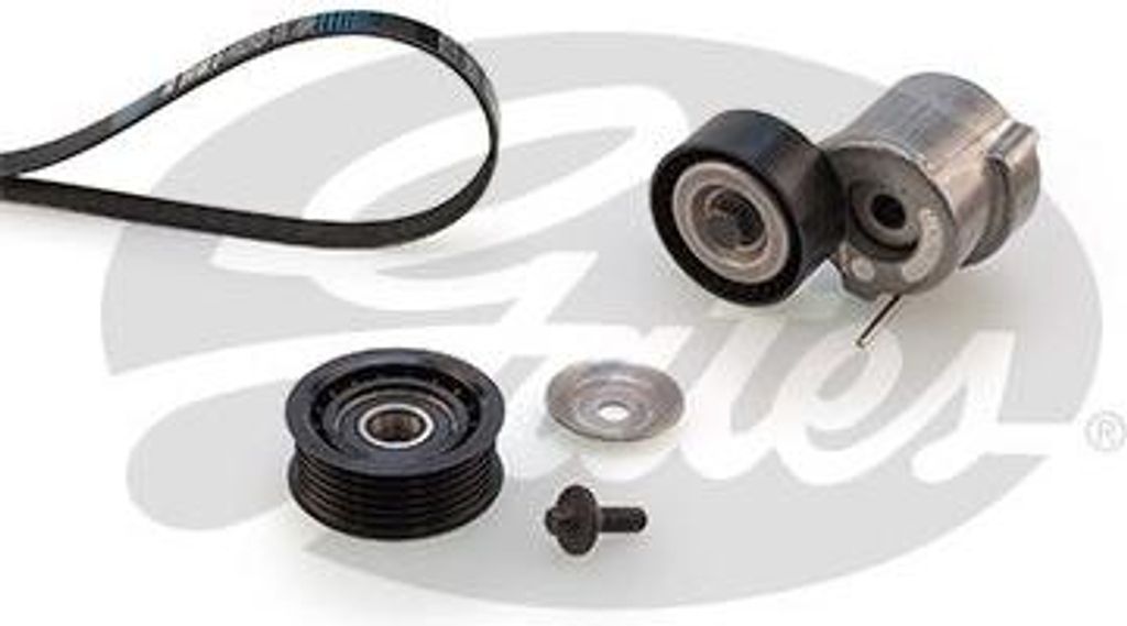 GATES K056PK1395 Keilrippenriemensatz OE kompatibel mit Delta, Bravo, 500L, Mito, Giulietta