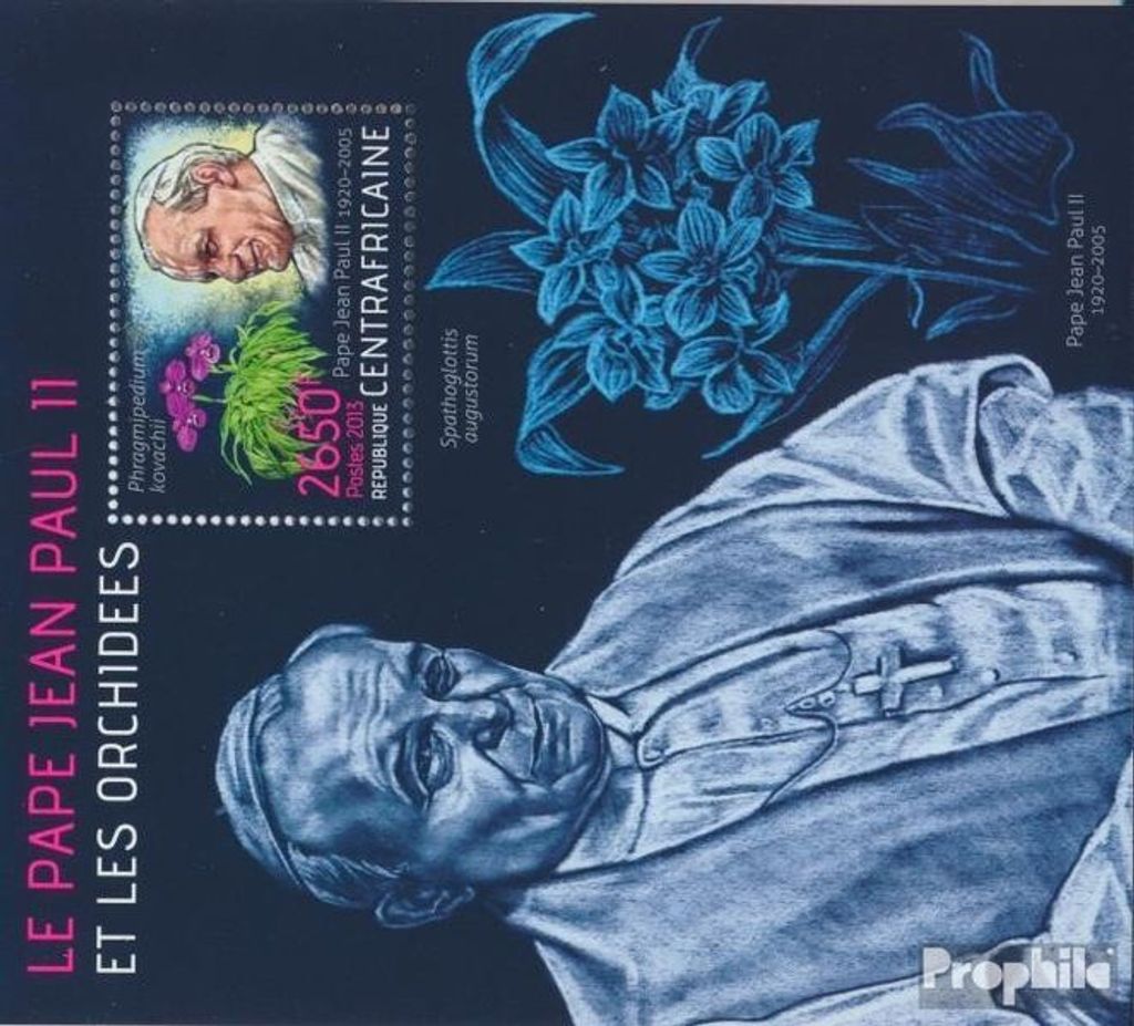 Briefmarken Zentralafrikanische Republik 2013 Mi Block 1071 Produktbild 