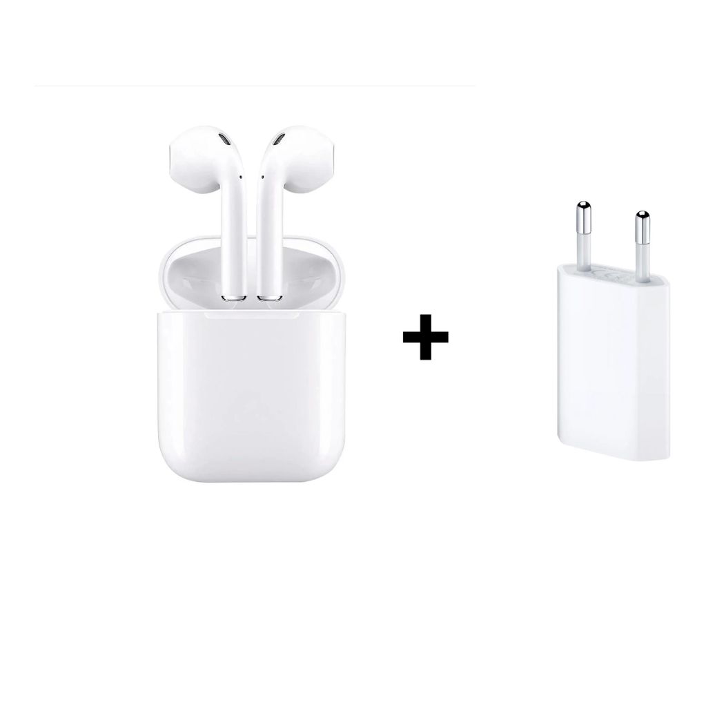 Bluetooth Kopfhörer kompatibel mit iOS iPhone & Android Touch-Bedienung + 5 Watt Power Adapter Type USB