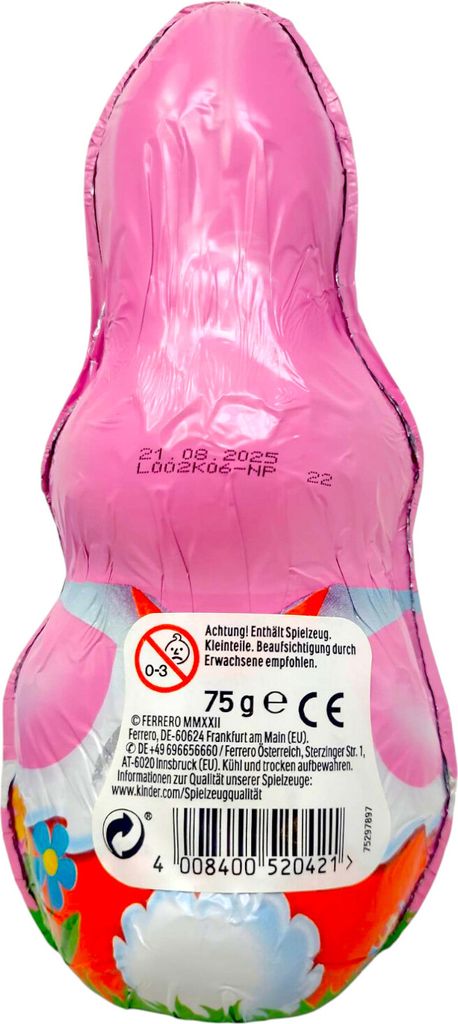 Kinder Schokoladen Osterhase mit Überraschung für Mädchen Produktbild 2