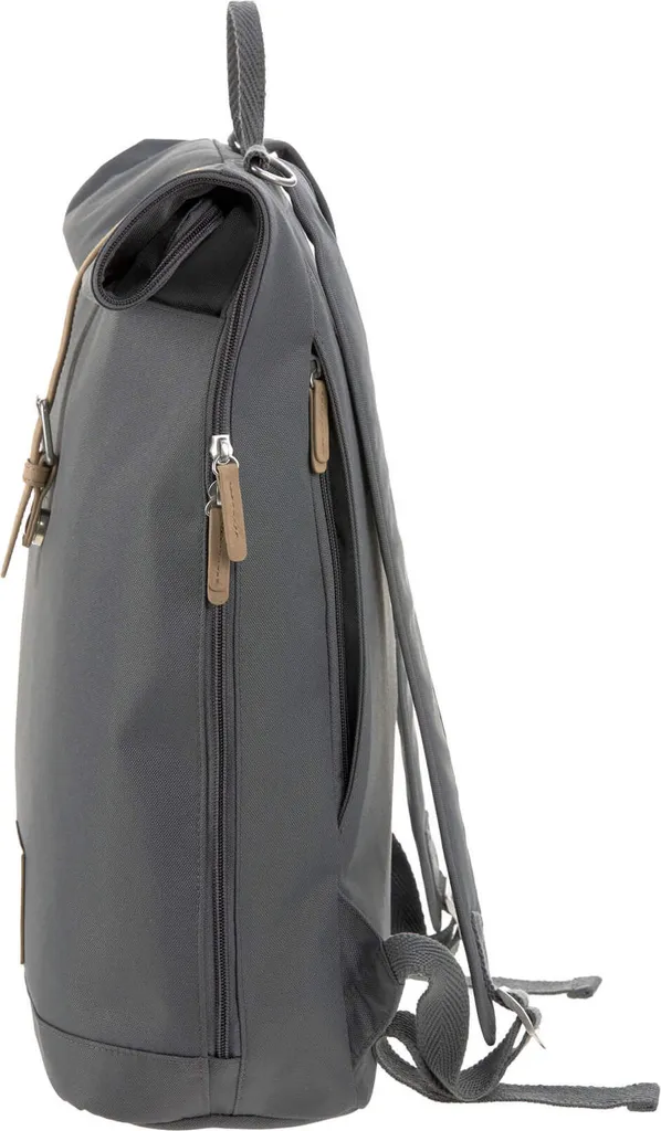 Sac à dos à langer Rolltop Anthracite LÄSSIG pratique et ergonomique