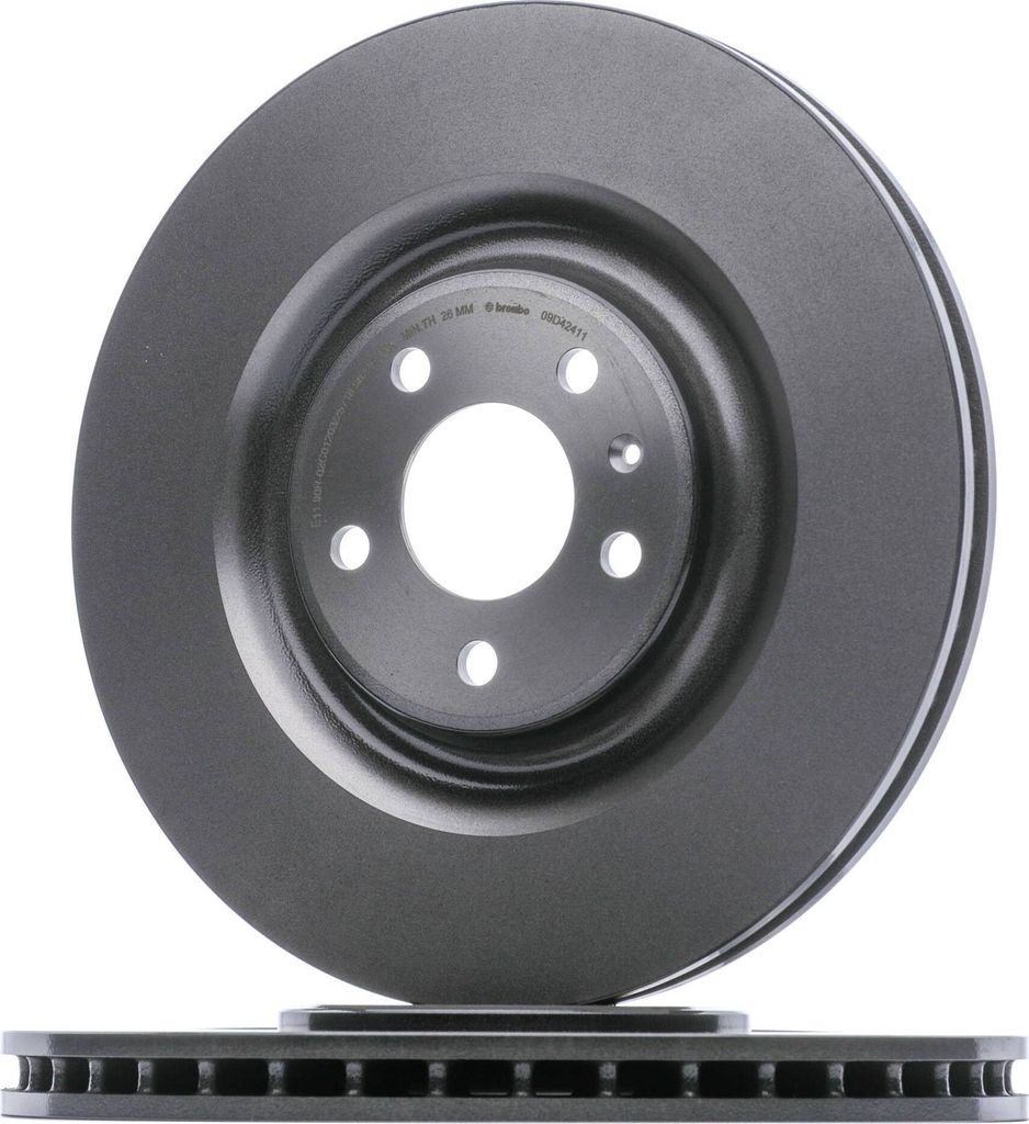 2x BREMBO Bremsscheibe 09.D424.11 für VW Touareg (CR7) für Produktbild 