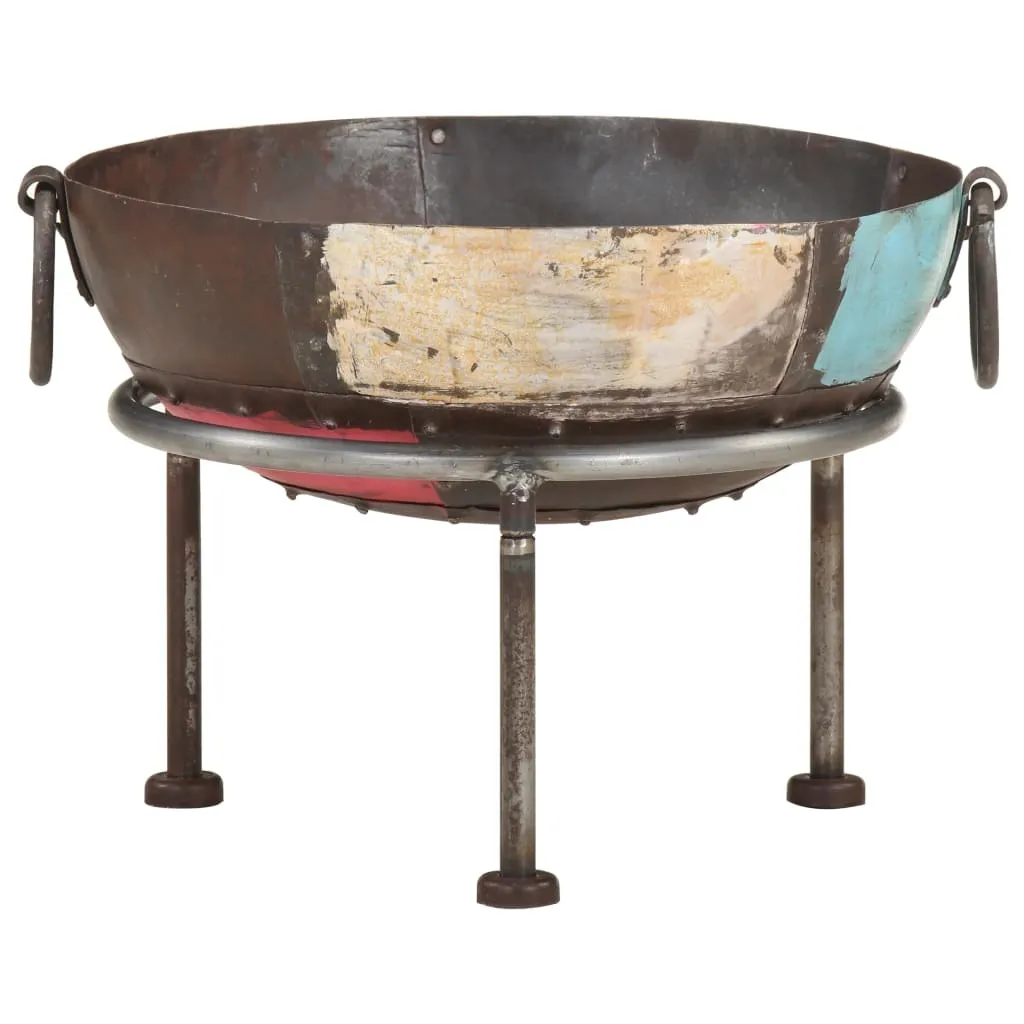 Brasero pour Soirée Terrasse - Foyer Ø 40 cm Fer Rustique Coloré