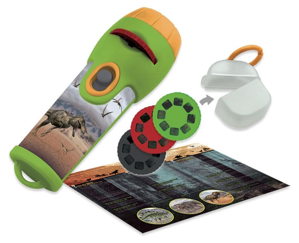 Ambo Projektor Spielzeuglampe Dinosaurier grün pädagogisch USB