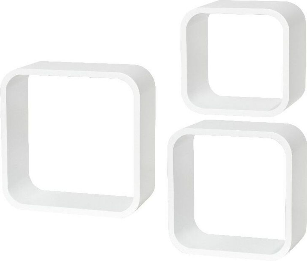 Dolle Wandregal Cube, 3er-Set, bis 350 x 350 x 145 mm Produktbild 