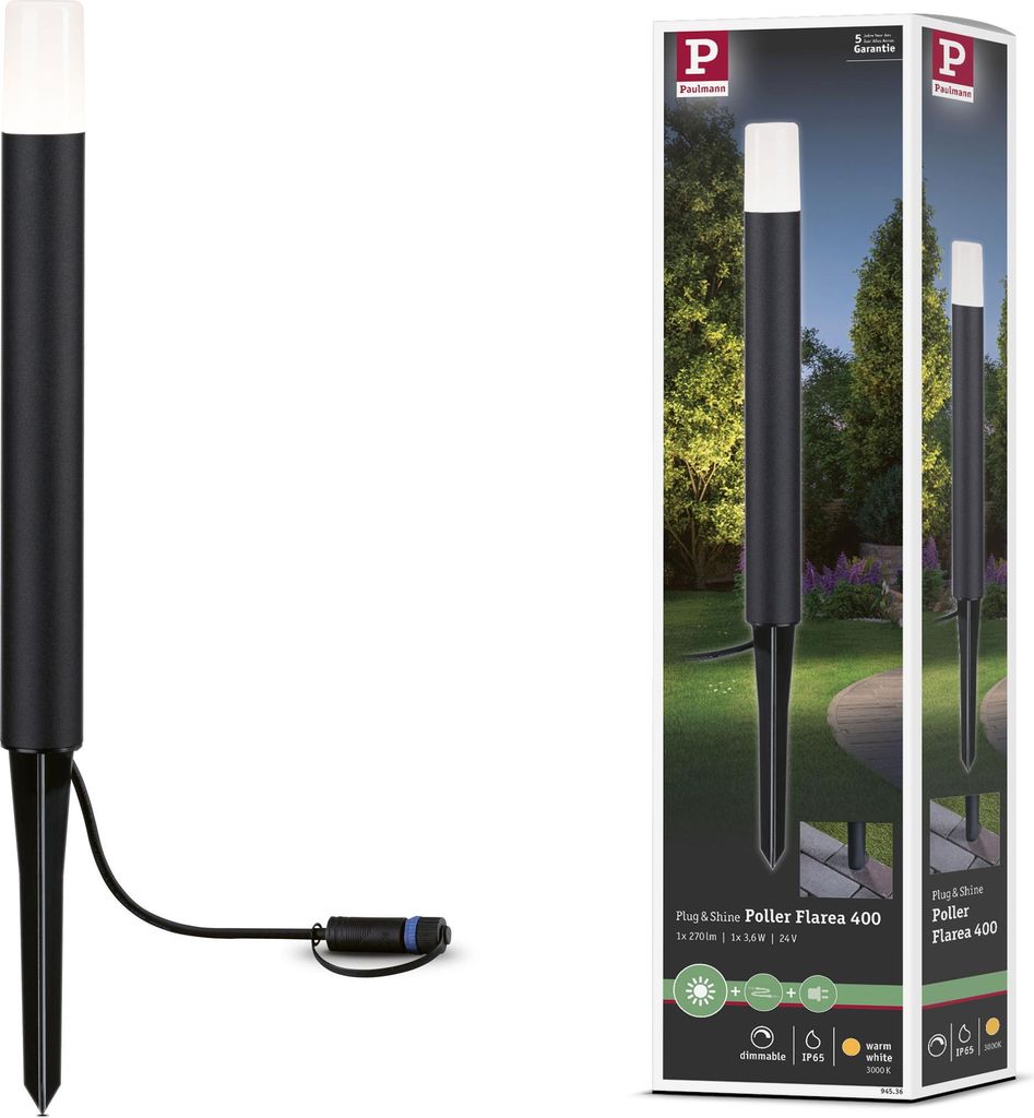 Paulmann Plug & Shine LED Pollerleuchte Flarea Obrázok produktu 