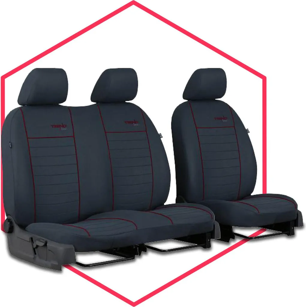 Coprisedili Ford Transit V bus rosso scuro | Protezione auto universale