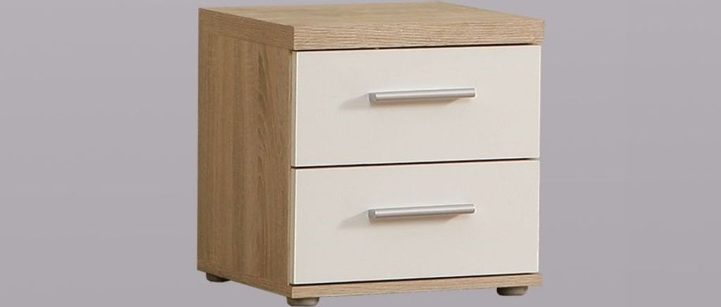 WARNA Nachtkommode Sonoma Eiche / Weiß Produktbild 7