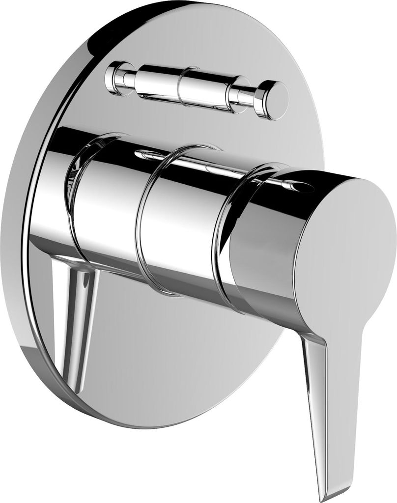 LAUFEN PURE Fertigmontageset für Unterputz-Einhebel-Bademischer SimiBox Standard und Light, mit Umsteller, integrierter Rohrunterbrecher, 2 Verbra...