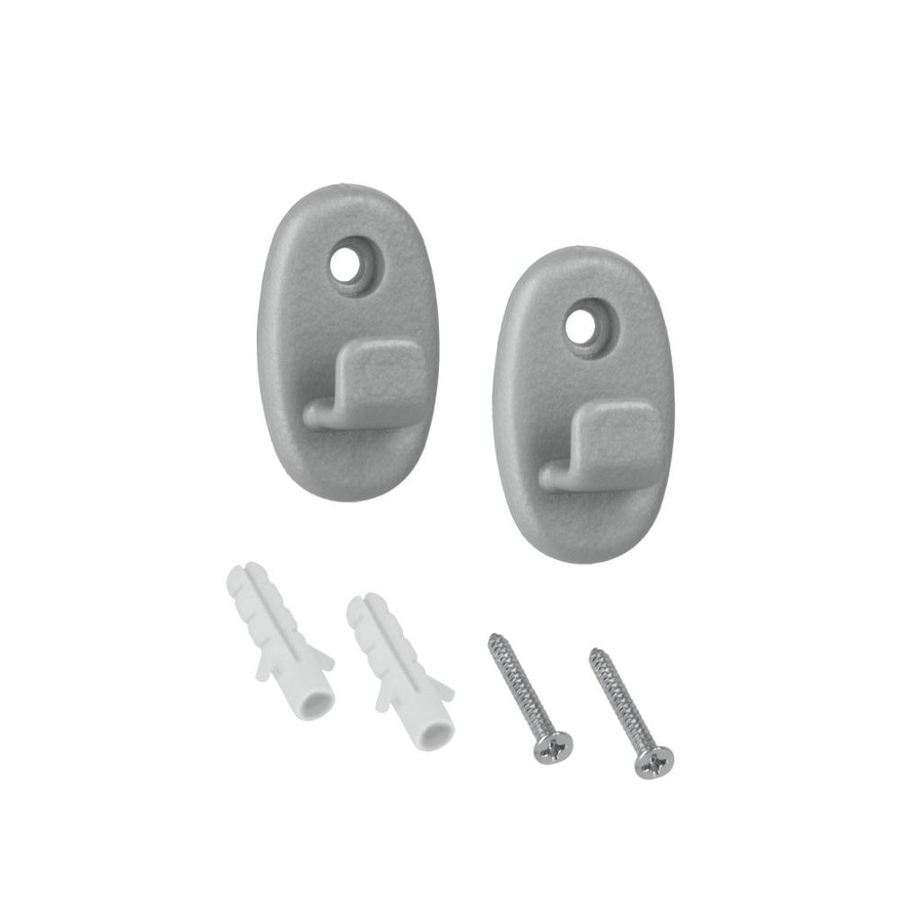 METALTEX 460000038 Onda Befestigungshaken 2er Set, Nylon Produktbild 