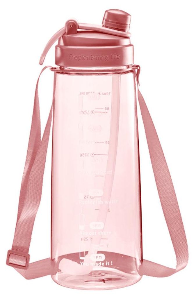 74-Unzen-Trinkflasche mit Strohhalm, auslaufsicher, für Fitness- und Outdoor-Begeisterte