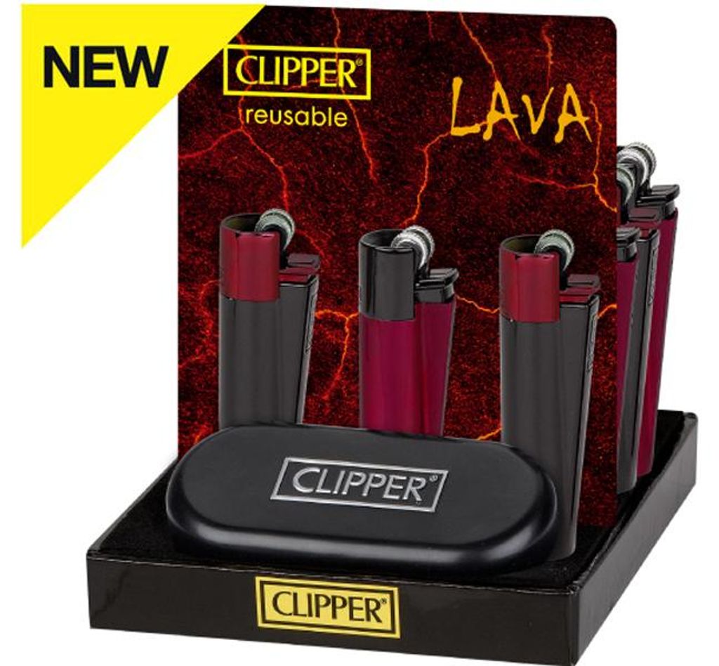 Clipper Metall Feuerzeug: Lava- 12er Display Produktbild 