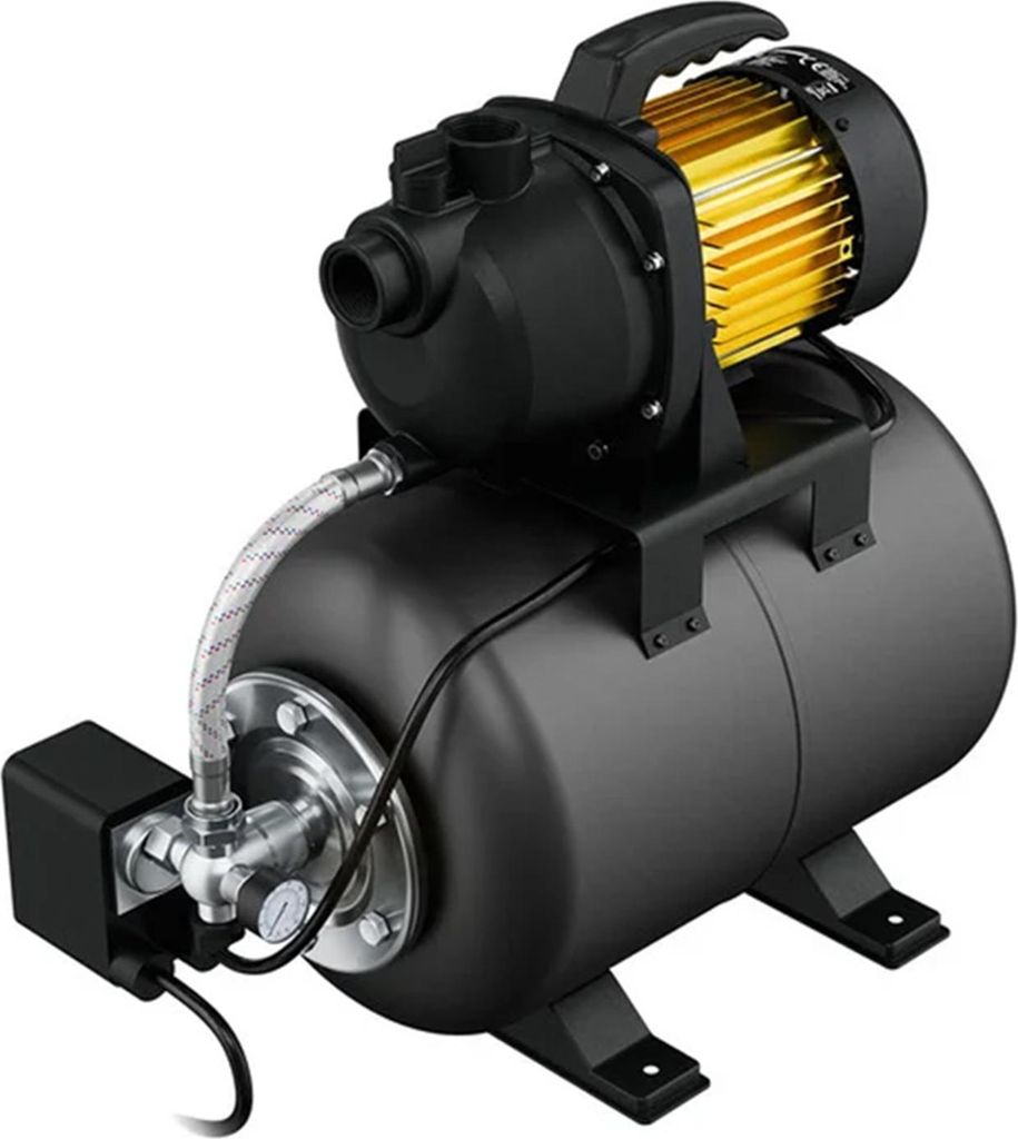 PARKSIDE Hauswasserwerk Gartenpumpe PHWW 1000 19-L-Speicher 3500 l/h 1000W
