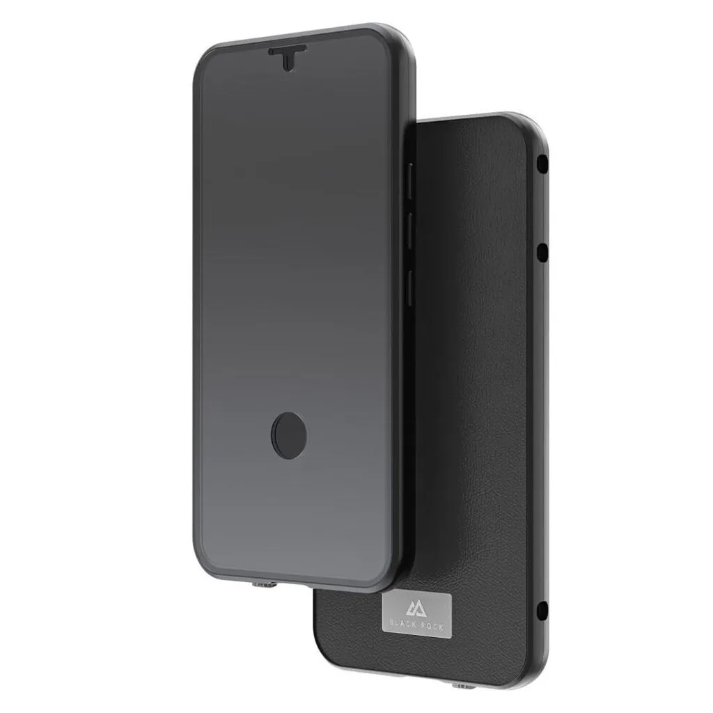 Coque Samsung S23 Ultra cuir noir 360° Glass : fini les écrans brisés