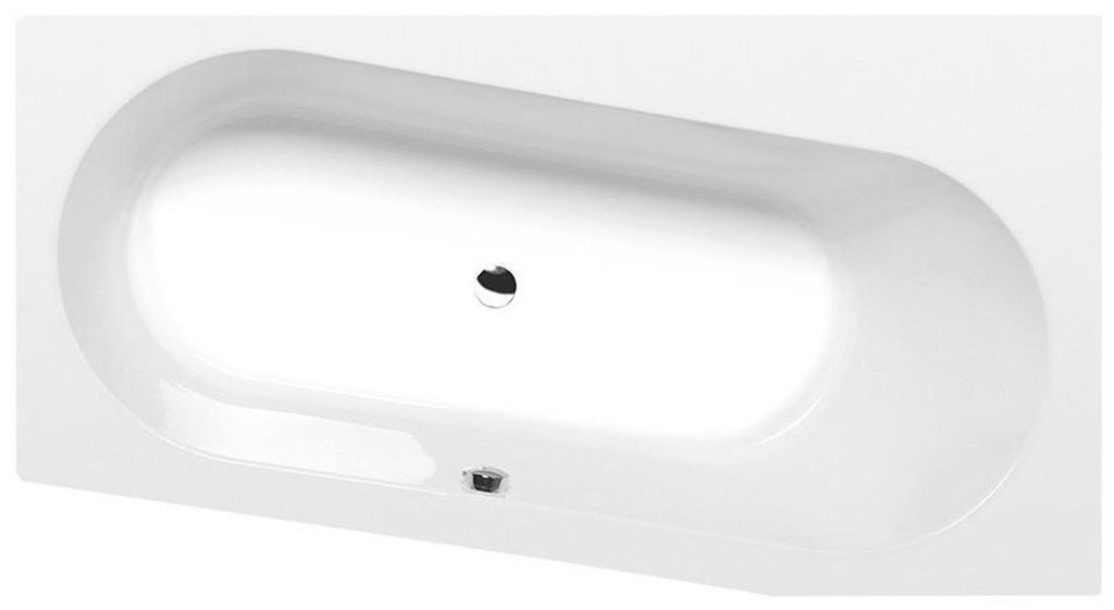 Polysan ASTRA WR asymmetrische Badewanne 165x90x48cm, Produktbild 