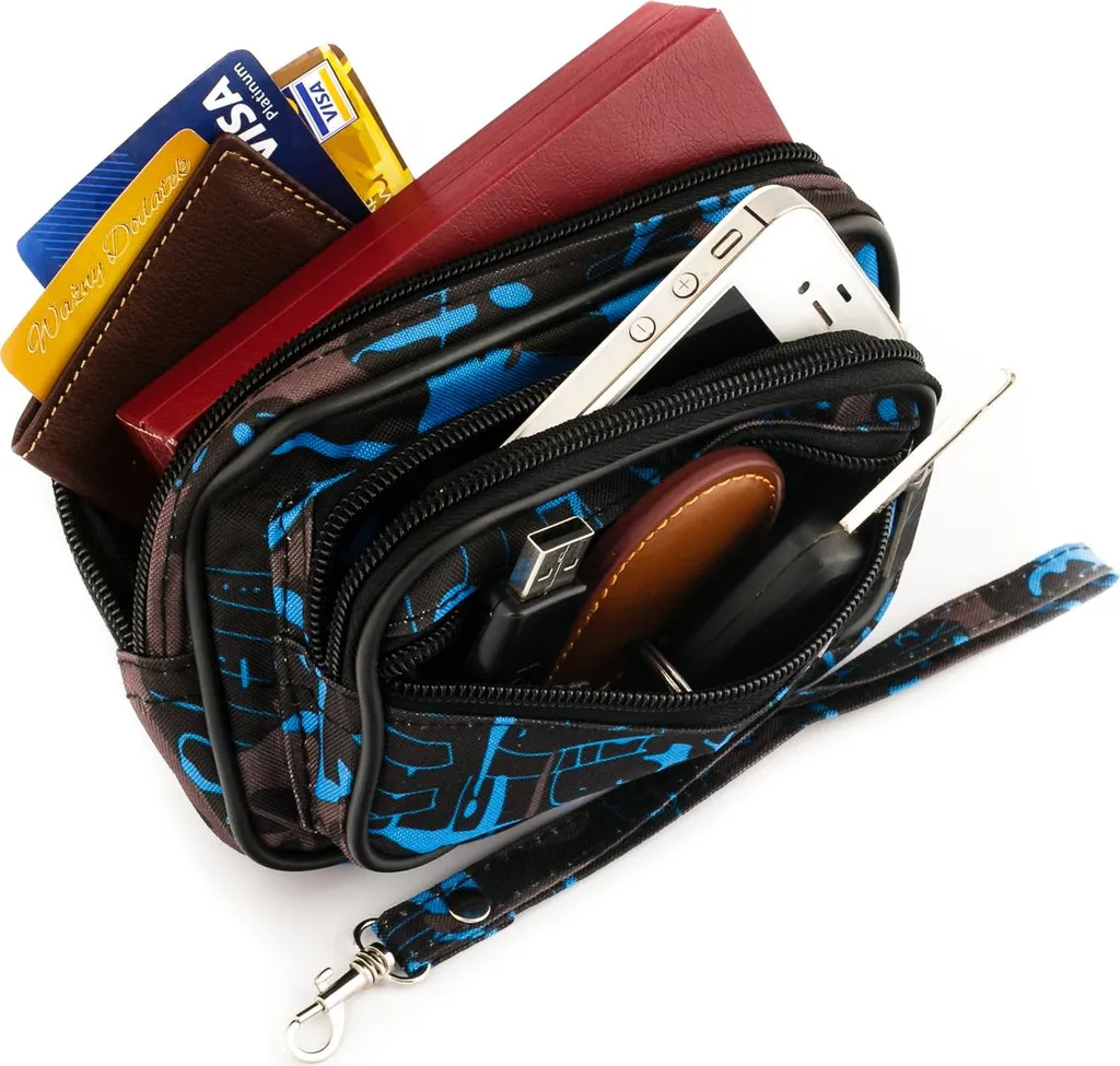 Borsello Uomo Loren Nero 16x11 | Mini Bag Resistente e Funzionale - 4