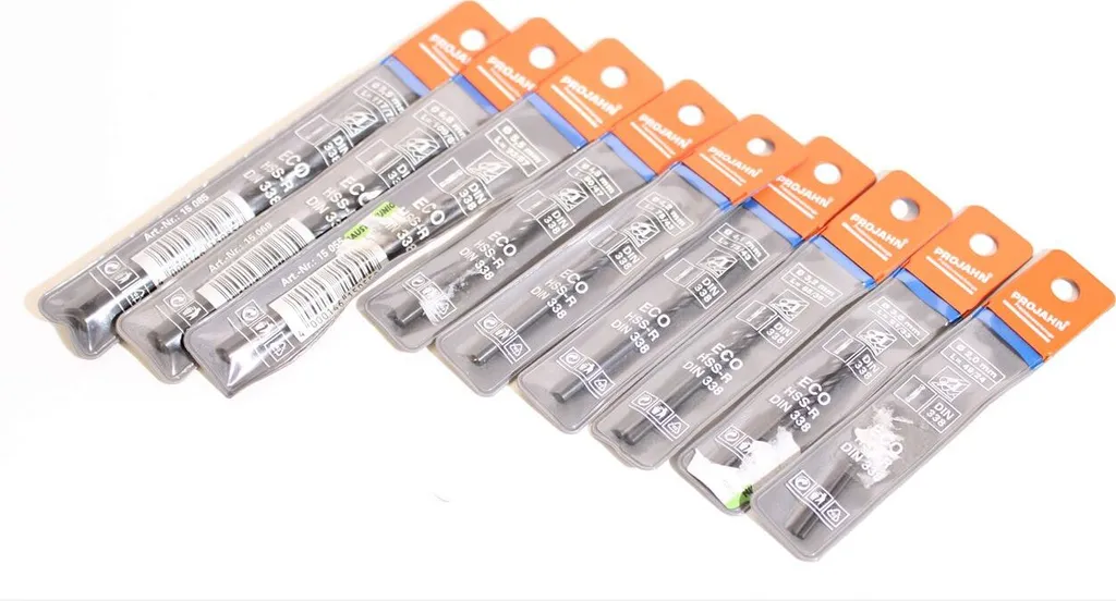 Set Punte Trapano PROJAHN ECO DIN 338 HSS-R 9pz per Calcestruzzo