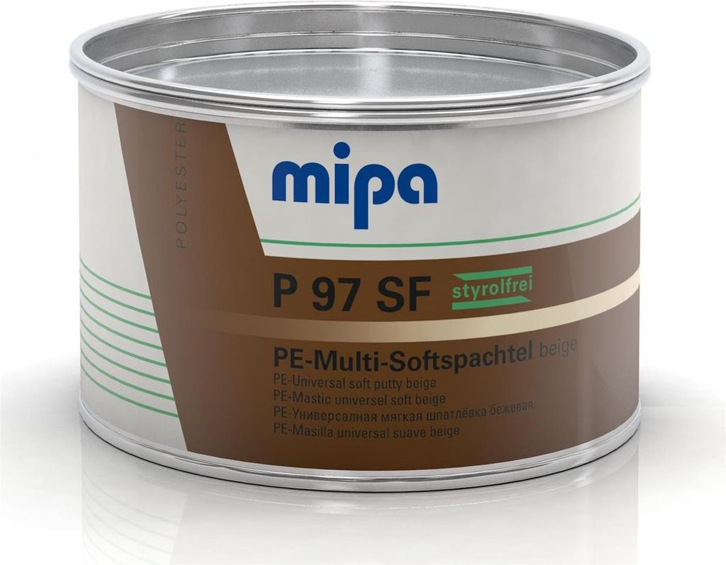 Mipa P97 SF styrolfrei PE-Multi-Softspachtel beige inkl. Härter 1kg
