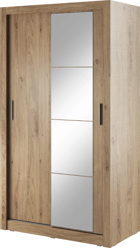 Armoire avec miroir ARTI 6 MINIO chêne shetland 2 portes pour chambre