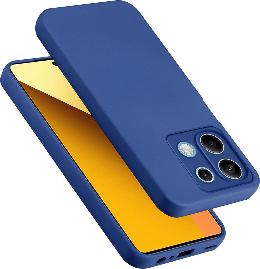 Cadorabo Hülle für Redmi Note 13 5G Global Hülle Silikon Handyhülle Case aus flüssigem Silikon, Kratzfeste und stoßfeste Schutzhülle für Re...