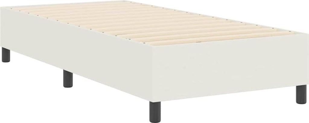 vidaXL Plattformbettgestell Creme 80 x 200 cm Cordstoff