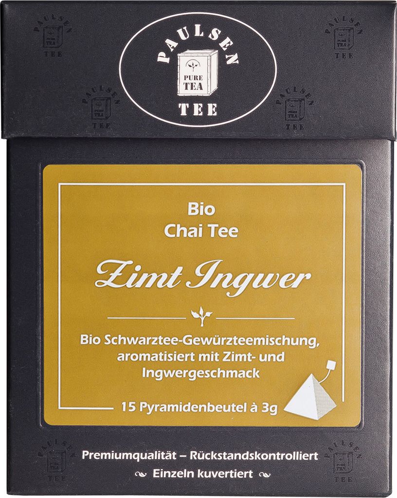 Paulsen Chai Zimt Ingwer, 15x3g Pyramidenbeutel
