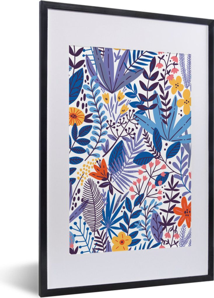 MuchoWow® Gerahmtes Poster Sommer - Natur - Muster 40x60 cm Produktbild 