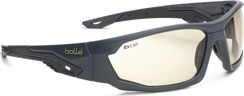 Lunettes Mercuro CSP Bollé Tactical Gris Noir - Protection Haute Performance
