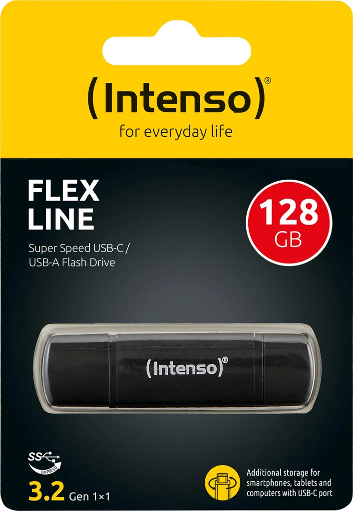 Clé USB 128 Go Haute Vitesse USB 3.2 Gen 1x1 Intenso Flex Line Robuste - 3
