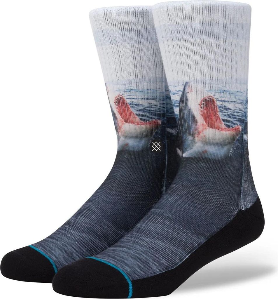 Stance Landlord Crew Socken weisser Hai 1 Paar