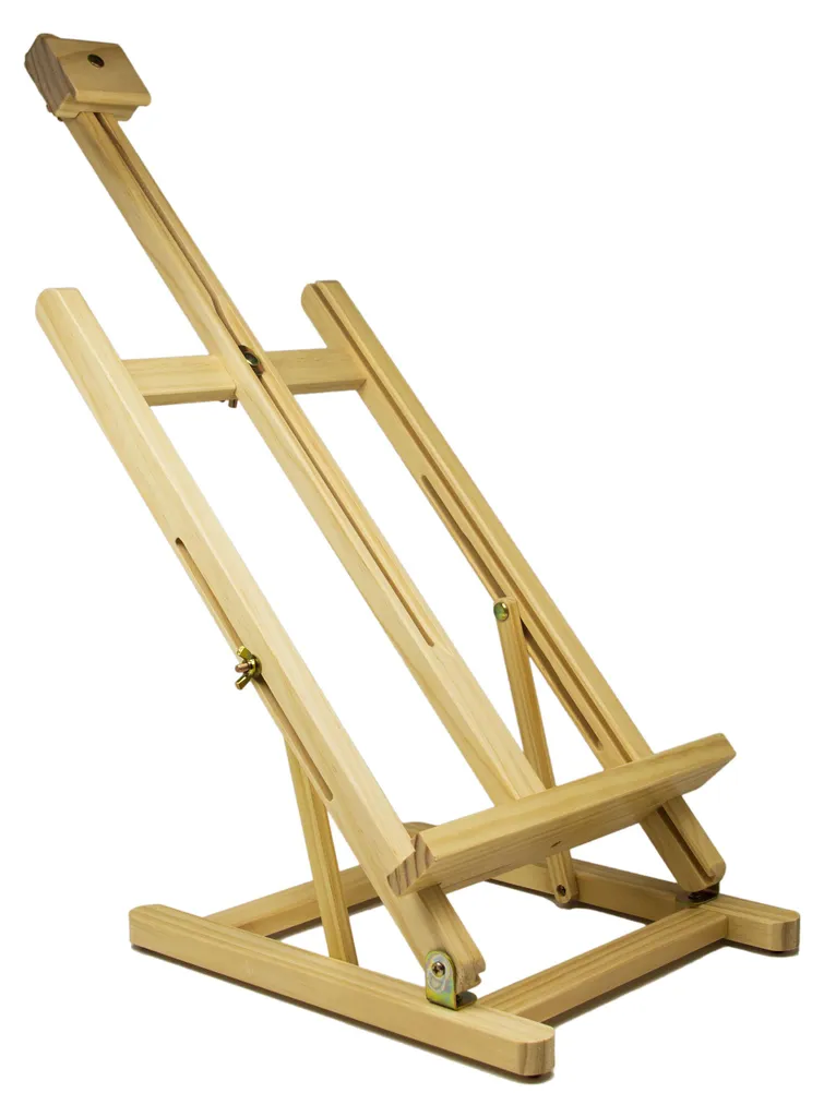 Chevalet de table 78 cm en bois naturel pour peinture, 1 pièce unique