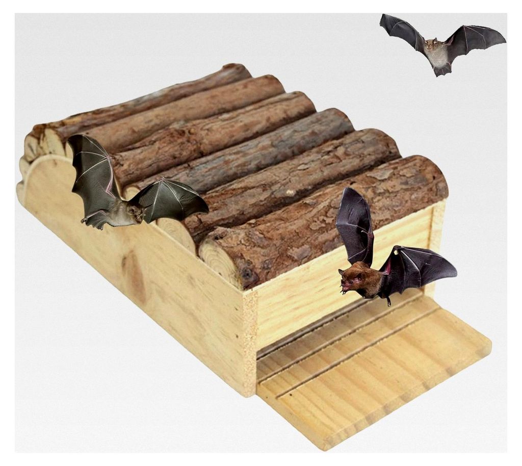 Fledermauskästen für den Außenbereich | Wandmontage Fledermaushaus, Fledermausquartier für Bäume im Außenbereich | Für Garten, Weg, Hinterho...