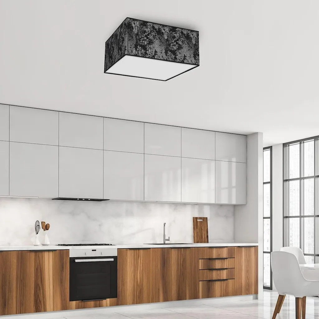 Plafonnier Double Source SATINO - Luminaire de Plafond Moderne 2x60W