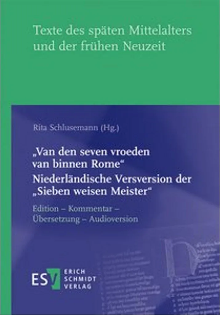 Livre Ancien Van den seven vroeden van binnen Rome Vers Version Néerlandaise