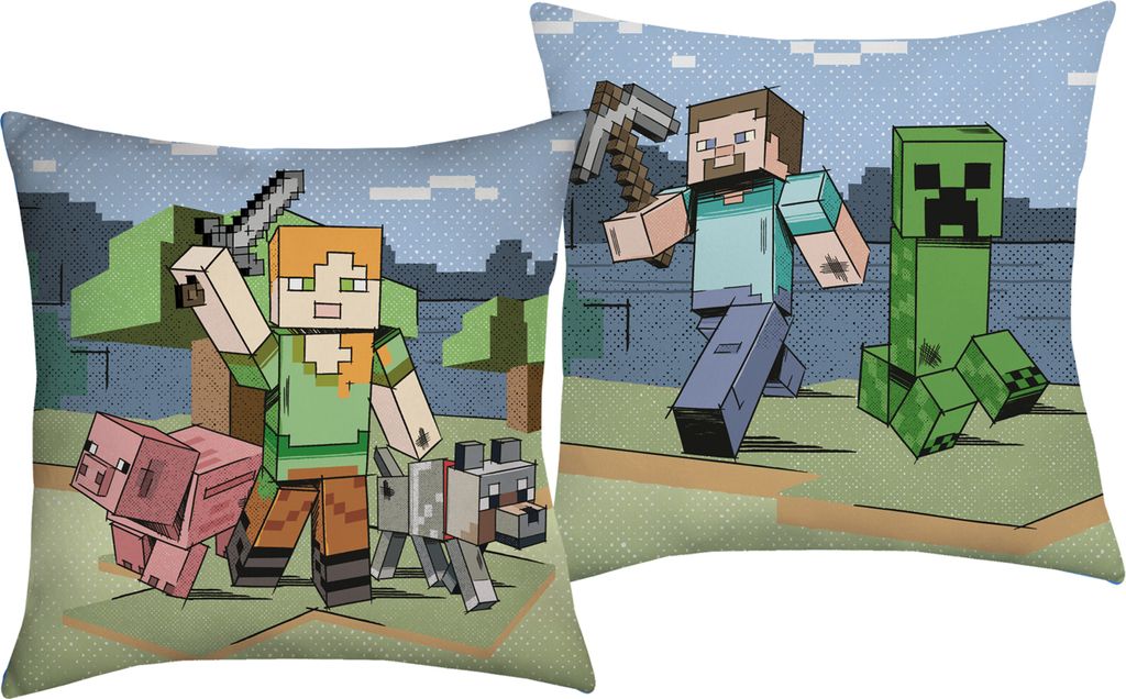 Minecraft Kissen Dekokissen 40 x 40 cm Produktbild 