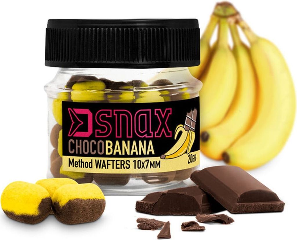 Delphin D Snax Waft 7 x 5,5 mm 20 g Banane-Schokolade Dumbells
