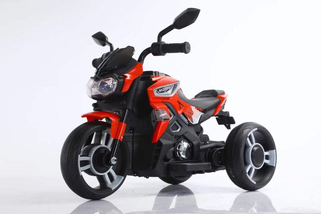 BoGi Elektro-Kindermotorrad 3-Rad mit Musik und Licht – 6V Elektrofahrzeug, in Farben