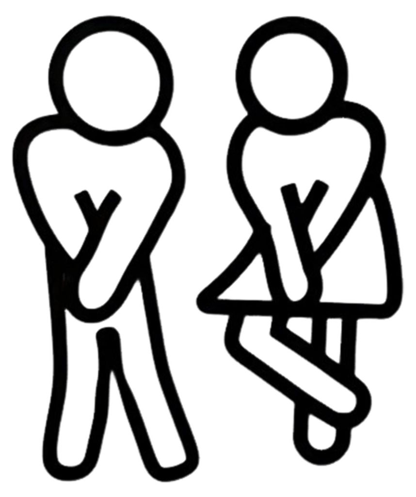2 Stück 3D-gedruckte Toilettenschilder für Herren und Damen – geeignet für Geschäftsräume, Restaurants, Büros, Hotels und Waschräume.