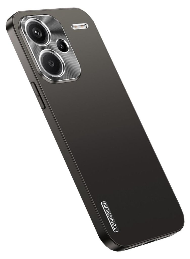 Für Xiaomi Redmi Note 13 Pro Plus Feinmattes Metall Design Handy Hülle Cover Case Schwarz