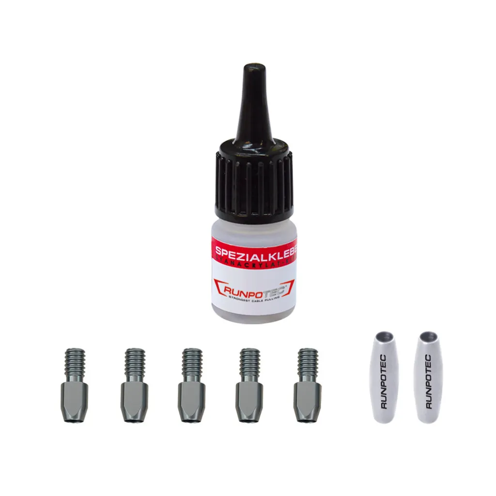 Set di riparazione RUNPOTEC Ø 3 mm, GF3 SLIM 8 pezzi, acciaio inox, filettatura 20951