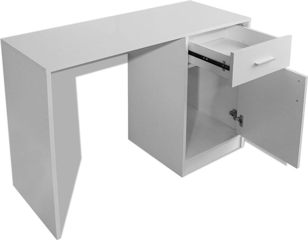 vidaXL Składany stolik ścienny biały 100x60 cm Zdjęcie produktu 16