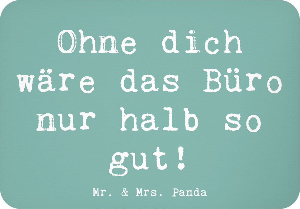 Mr. & Mrs. Panda magnet Spruch Sekretärin Beste - Meeresbrise - Geschenk, zettelhalter, haftmagnet, Teamarbeit, Freundschaft, Bedanken, Pinnwandma...