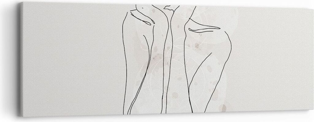 Bild auf Leinwand - Leinwandbild - Einteilig - Grafik Frau Licht - 90x30cm - Wand Bild - Wanddeko - Wandbilder - Leinwanddruck - Bilder - Wanddekor...