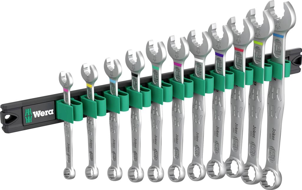 WERA 9640 Magnetleiste 6003 Joker 1 Ringmaulschlüssel-Satz Produktbild 