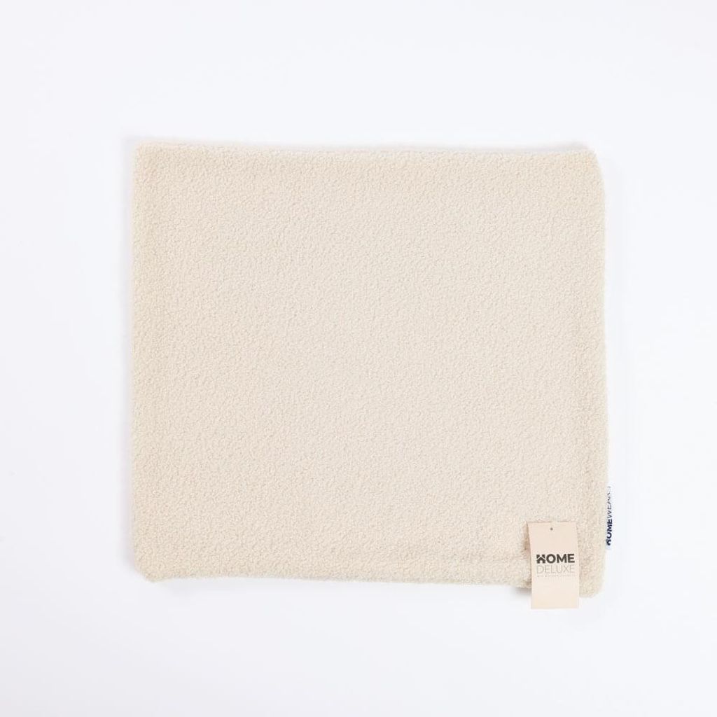 HOME DELUXE Bouclé Kissenbezug PELO - Beige I Boucléstoff, Produktbild 
