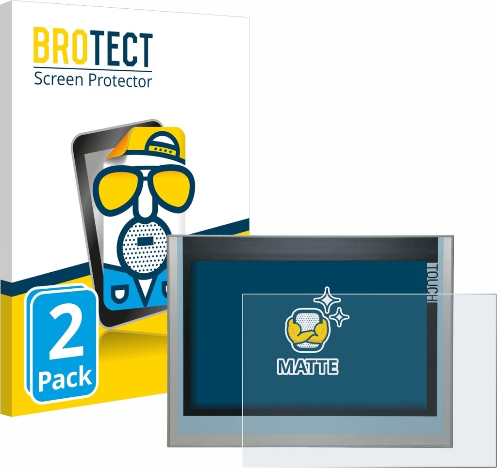 2x BROTECT Schutzfolie für Siemens Simatic HMI TP900 Comfort 6AV2124-6JJ00-0AX0 Displayschutz Displayschutzfolie Folie Matt Entspiegelungsfolie